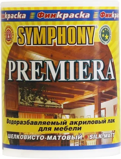 Финкраска Симфония Premiera водоразбавляемый акриловый лак для мебели Финкраска Симфония Premiera водоразбавляемый акриловый лак для мебели недорого с доставкой