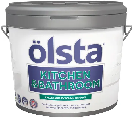 Olsta Kitchen & Bathroom краска для кухонь и ванных Olsta Kitchen & Bathroom краска для кухонь и ванных