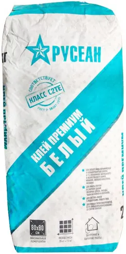 Русеан клей для плитки премиум белый