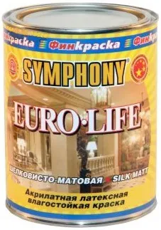 Финкраска Симфония Euro-Life акрилатная латексная влагостойкая краска Финкраска Симфония Euro-Life акрилатная латексная влагостойкая краска недорого с доставкой