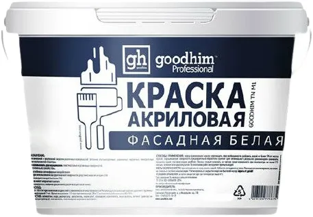 Goodhim TN M1 краска акриловая фасадная белая Goodhim TN M1 краска акриловая фасадная белая недорого с доставкой