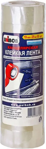 Unibob лента клейкая канцелярская Unibob лента клейкая канцелярская недорого с доставкой