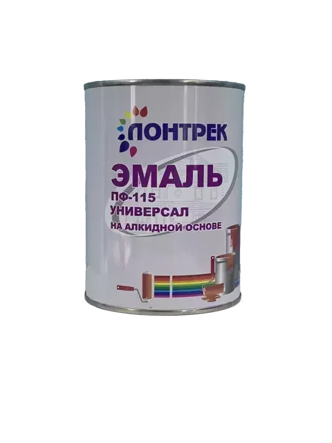 Лонтрек Эмаль ПФ-115 1 кг кг Цвет -Черный