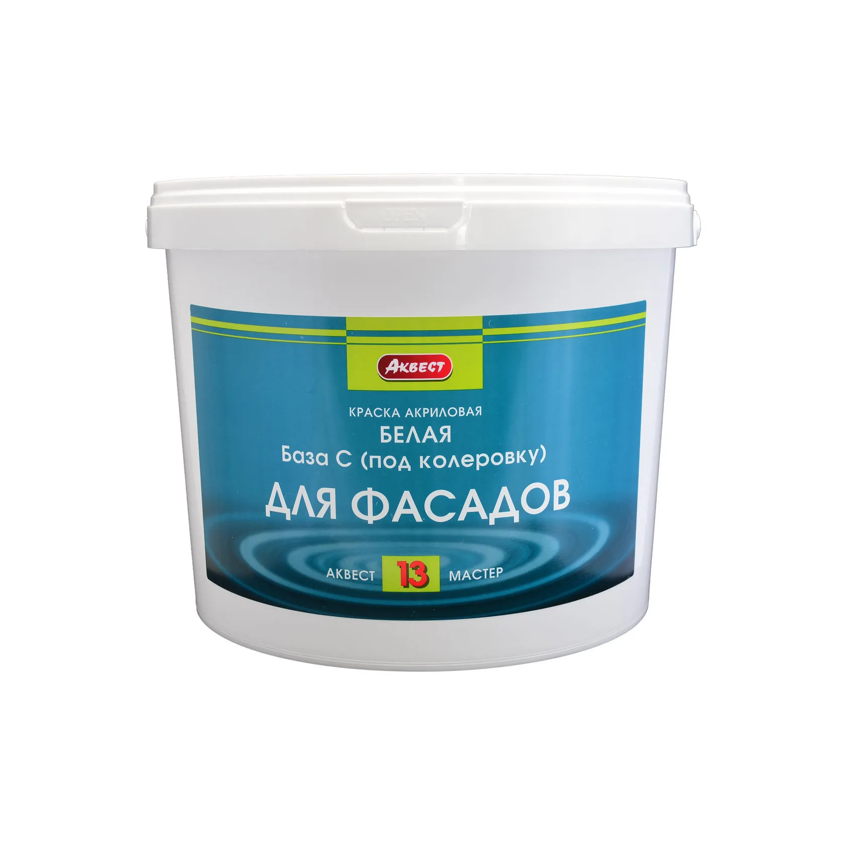 Аквест А-13 МАСТЕР Краска акриловая супербелая для фасадов (база С)
