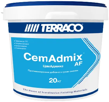 Terraco Cemadmix AF противоморозная добавка к сухим смесям Terraco Cemadmix AF противоморозная добавка к сухим смесям