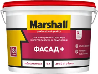 Marshall Фасад+ краска для минеральных фасадов и неотапливаемых помещений Marshall Фасад+ краска для минеральных фасадов и неотапливаемых помещений недорого с доставкой
