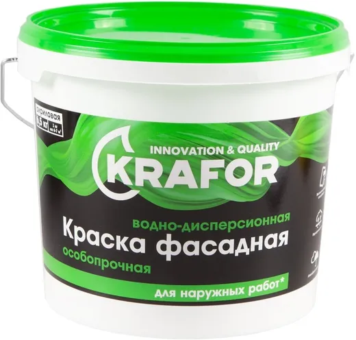 Крафор водно-дисперсионная краска акриловая особопрочная фасадная Крафор водно-дисперсионная краска акриловая особопрочная фасадная недорого с доставкой