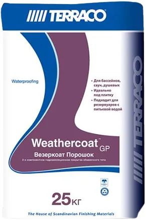 Terraco Weathercoat GP покрытие двухкомпонентное цементное гидроизоляционное Terraco Weathercoat GP покрытие двухкомпонентное цементное гидроизоляционное недорого с доставкой