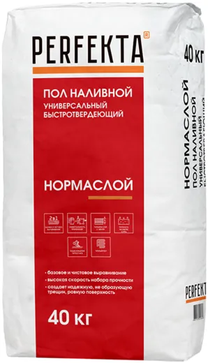 Perfekta Нормаслой наливной пол универсальный быстротвердеющий Perfekta Нормаслой наливной пол универсальный быстротвердеющий