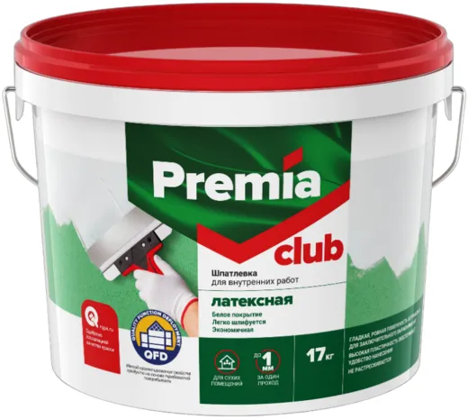 Ярославские Краски Premia Club шпатлевка латексная для внутренних работ Ярославские Краски Premia Club шпатлевка латексная для внутренних работ недорого с доставкой