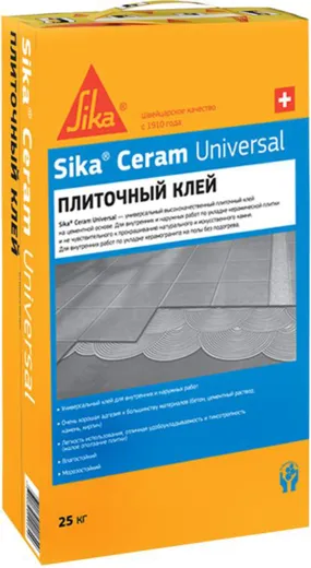 Sika Sikaceram Universal высококачественный цементный плиточный клей Sika Sikaceram Universal высококачественный цементный плиточный клей
