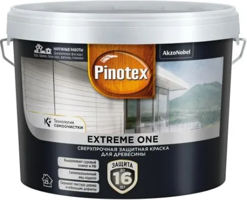 Пинотекс Extreme One сверхпрочная защитная краска для древесины Пинотекс Extreme One сверхпрочная защитная краска для древесины недорого с доставкой
