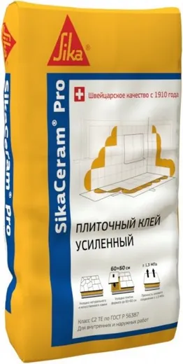 Sika Ceram Pro усиленный плиточный клей