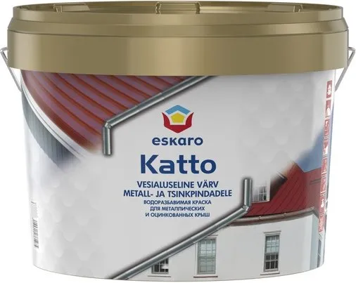 Eskaro Katto краска для оцинкованных и металлических поверхностей Eskaro Katto краска для оцинкованных и металлических поверхностей