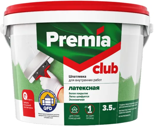 Ярославские Краски Premia Club шпатлевка латексная для внутренних работ Ярославские Краски Premia Club шпатлевка латексная для внутренних работ недорого с доставкой