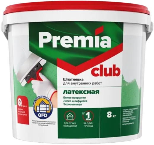 Ярославские Краски Premia Club шпатлевка латексная для внутренних работ Ярославские Краски Premia Club шпатлевка латексная для внутренних работ недорого с доставкой