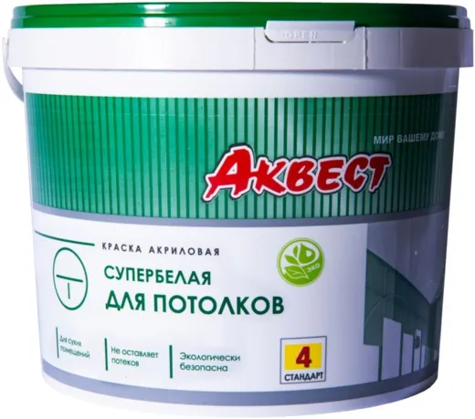 Аквест Стандарт 4 краска акриловая для потолков Аквест Стандарт 4 краска акриловая для потолков недорого с доставкой