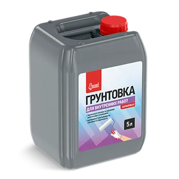 Грунтовка "Для внутренних работ" 5 литров Грунтовка "Для внутренних работ" 5 литров недорого с доставкой