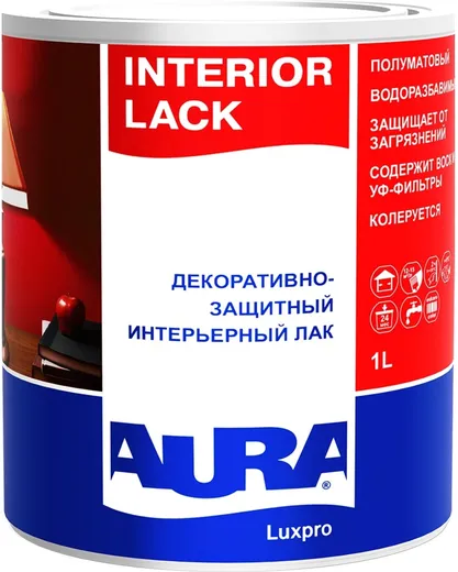 Аура Luxpro Interior Lack лак декоративно-защитный интерьерный Аура Luxpro Interior Lack лак декоративно-защитный интерьерный
