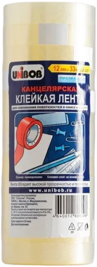 Unibob лента клейкая канцелярская Unibob лента клейкая канцелярская недорого с доставкой
