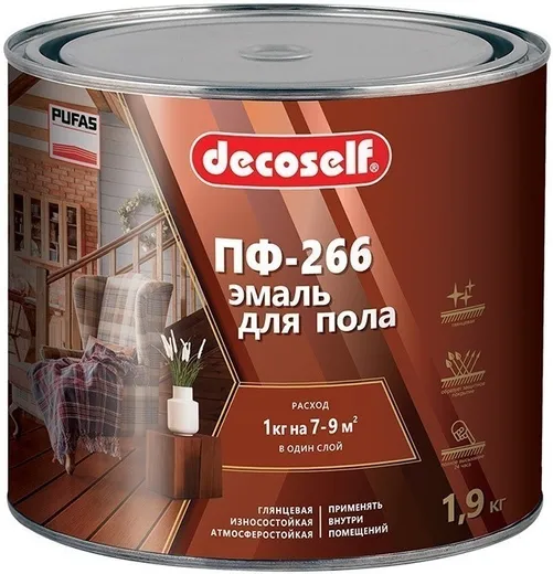 Пуфас Decoself ПФ-266 эмаль для пола Пуфас Decoself ПФ-266 эмаль для пола недорого с доставкой