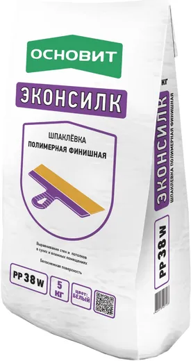 Основит Эконсилк PP 38 W шпаклевка полимерная финишная Основит Эконсилк PP 38 W шпаклевка полимерная финишная недорого с доставкой