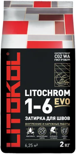 Литокол Litochrom 1-6 Evo цветная цементная затирка для швов Литокол Litochrom 1-6 Evo цветная цементная затирка для швов недорого с доставкой