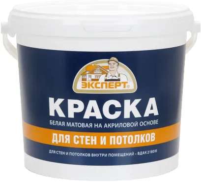 Эксперт ВД-АК-1180 М акриловая водоэмульсионная краска для потолков и стен Эксперт ВД-АК-1180 М акриловая водоэмульсионная краска для потолков и стен