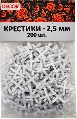 Decor крестики для кафельной плитки Decor крестики для кафельной плитки