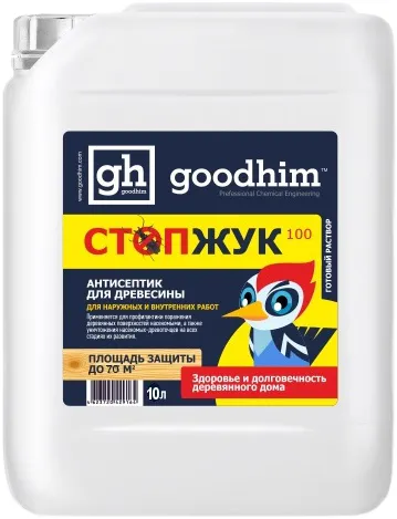 Goodhim 100 Стоп Жук антисептик для древесины Goodhim 100 Стоп Жук антисептик для древесины недорого с доставкой