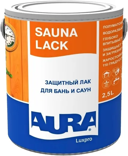 Аура Luxpro Sauna Lack лак для саун и бань защитный