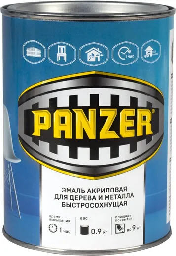 Panzer эмаль акриловая для дерева и металла быстросохнущая Panzer эмаль акриловая для дерева и металла быстросохнущая недорого с доставкой