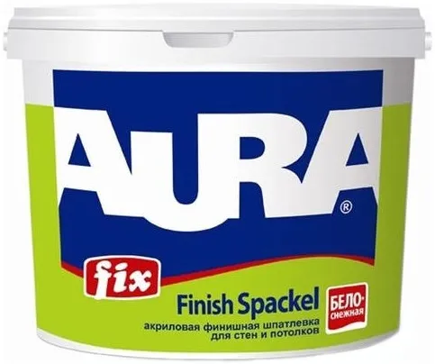 Аура Fix Finish Spackel шпатлевка для стен и потолков акриловая финишная Аура Fix Finish Spackel шпатлевка для стен и потолков акриловая финишная недорого с доставкой