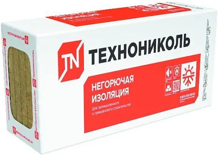 Технониколь Техновент Н гидрофобизированная тепло- звукоизоляционная плита Технониколь Техновент Н гидрофобизированная тепло- звукоизоляционная плита
