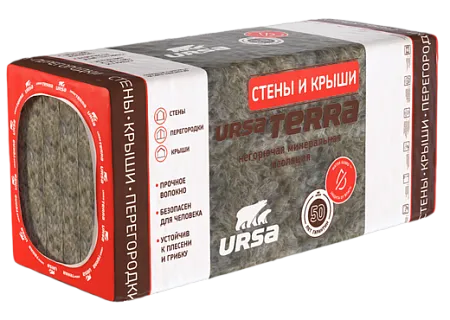 Урса Terra 36 PN Стены и Крыши негорючая минеральная изоляция Урса Terra 36 PN Стены и Крыши негорючая минеральная изоляция