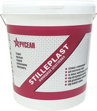 Русеан Stilleplast пастообразная полимерная финишная шпатлевка Русеан Stilleplast пастообразная полимерная финишная шпатлевка