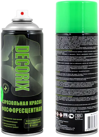 Decorix краска аэрозольная фосфоресцентная Decorix краска аэрозольная фосфоресцентная