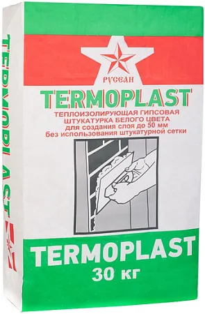 Русеан Termoplast теплоизолирующая гипсовая штукатурка Русеан Termoplast теплоизолирующая гипсовая штукатурка