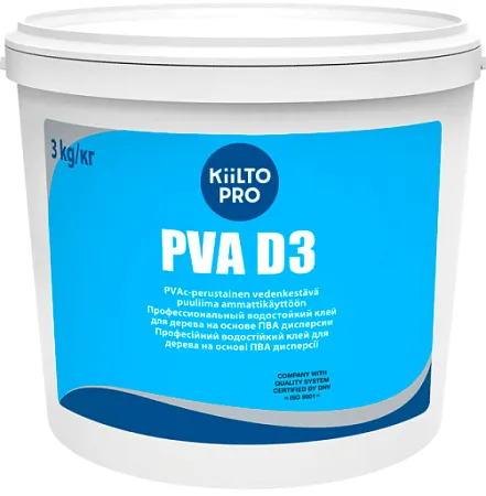 Kiilto Pro ПВА PVA D3 профессиональный водостойкий клей для дерева Kiilto Pro ПВА PVA D3 профессиональный водостойкий клей для дерева недорого с доставкой