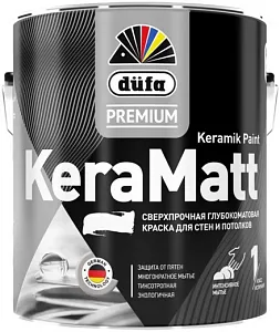 Dufa Premium Keramatt Keramik Paint краска для стен и потолков сверхпрочная глубокоматовая недорого с доставкой