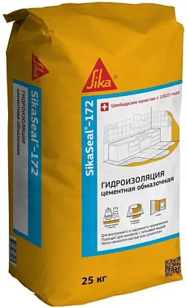 Sika Sikaseal-172 гидроизоляция цементная обмазочная Sika Sikaseal-172 гидроизоляция цементная обмазочная недорого с доставкой