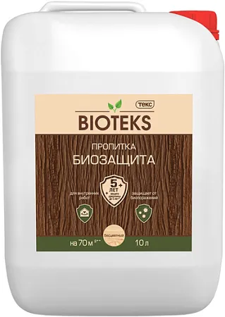 Текс Bioteks Биозащита пропитка для дерева для внутренних работ Текс Bioteks Биозащита пропитка для дерева для внутренних работ
