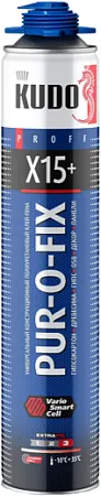 Kudo Proff Pur-O-Fix X15+ Extra Fix клей-пена конструкционный универсальный полиуретановый Kudo Proff Pur-O-Fix X15+ Extra Fix клей-пена конструкционный универсальный полиуретановый недорого с доставкой