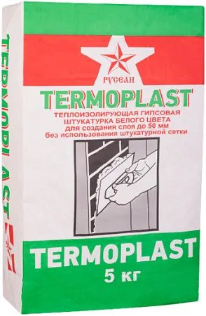 Русеан Termoplast теплоизолирующая гипсовая штукатурка Русеан Termoplast теплоизолирующая гипсовая штукатурка недорого с доставкой