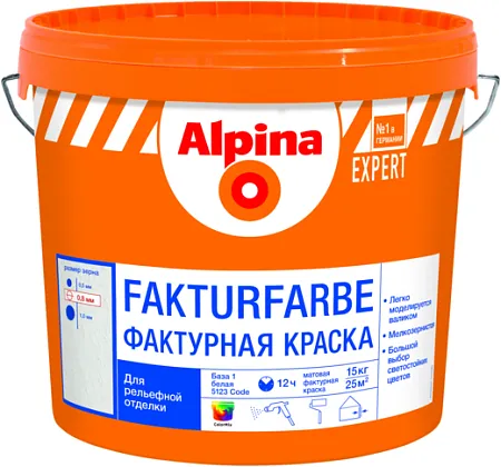 Alpina Expert Fakturfarbe фактурная краска для рельефной отделки Alpina Expert Fakturfarbe фактурная краска для рельефной отделки недорого с доставкой