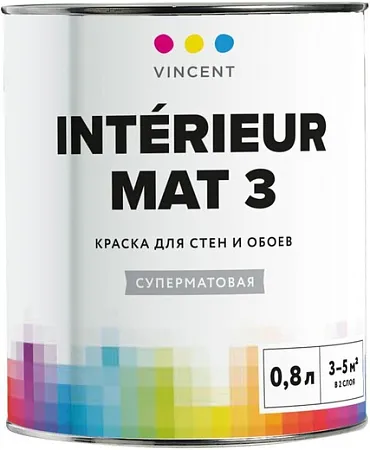 Vincent Interieur Mat 3 краска для стен и обоев Vincent Interieur Mat 3 краска для стен и обоев