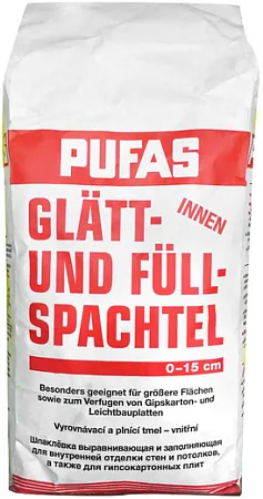 Пуфас Glatt- und Full Spachtel шпаклевка выравнивающая и заполняющая Пуфас Glatt- und Full Spachtel шпаклевка выравнивающая и заполняющая недорого с доставкой