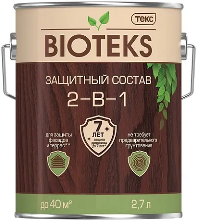 Текс Bioteks 2-в-1 защитный лессирующий состав Текс Bioteks 2-в-1 защитный лессирующий состав недорого с доставкой