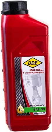 DDE SAE 30 масло минеральное для четырехтактных двигателей DDE SAE 30 масло минеральное для четырехтактных двигателей недорого с доставкой
