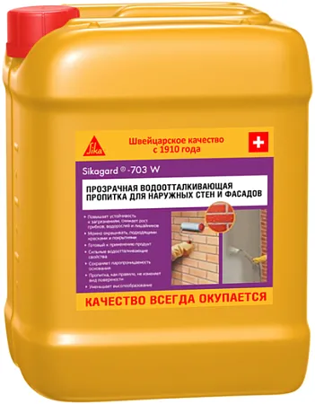 Sika Sikagard-703 W гидрофобная защитная пропитка для фасадов зданий Sika Sikagard-703 W гидрофобная защитная пропитка для фасадов зданий недорого с доставкой